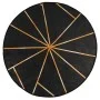 Black and gold non-slip washable rug Ø 120 cm by , Rugs - Ref: Foro24-136620, Price: 32,17 €, Discount: %