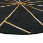 Black and gold non-slip washable rug Ø 120 cm by , Rugs - Ref: Foro24-136620, Price: 32,17 €, Discount: %