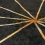 Rutschfester, waschbarer Teppich in Schwarz und Gold, Ø 120 cm von , Teppiche - Ref: Foro24-136620, Preis: 32,17 €, Rabatt: %