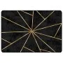 Rutschfester, waschbarer Teppich in Schwarz und Gold, 120 x 180 cm von , Teppiche - Ref: Foro24-136617, Preis: 36,78 €, Rabat...