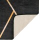 Rutschfester, waschbarer Teppich in Schwarz und Gold, 120 x 180 cm von , Teppiche - Ref: Foro24-136617, Preis: 37,38 €, Rabat...