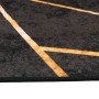 Rutschfester, waschbarer Teppich in Schwarz und Gold, 120 x 180 cm von , Teppiche - Ref: Foro24-136617, Preis: 37,38 €, Rabat...