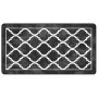 Schwarz-weißer, rutschfester, waschbarer Teppich, 80 x 150 cm von , Teppiche - Ref: Foro24-136603, Preis: 18,08 €, Rabatt: %