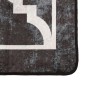 Black and white non-slip washable rug 80x150 cm by , Rugs - Ref: Foro24-136603, Price: 19,89 €, Discount: %
