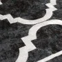 Alfombra lavable antideslizante negro y blanco 80x150 cm de , Alfombras - Ref: Foro24-136603, Precio: 19,63 €, Descuento: %