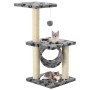 Katzenkratzbaum mit Sisalstamm 65 cm, graue Fußabdrücke von vidaXL, Katzenmöbel - Ref: Foro24-170547, Preis: 43,08 €, Rabatt: %