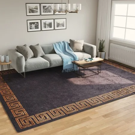 Rutschfester, waschbarer Teppich in Schwarz und Gold, 400 x 300 cm von , Teppiche - Ref: Foro24-136629, Preis: 209,31 €, Raba...