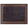 Alfombra lavable antideslizante negro y dorado 400x300 cm