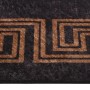 Alfombra lavable antideslizante negro y dorado 400x300 cm