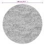 Alfombra lavable antideslizante gris Ø 200 cm de , Alfombras - Ref: Foro24-136634, Precio: 78,06 €, Descuento: %