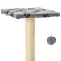 Cat scratching post with sisal post 65 cm gray footprints by vidaXL, Cat furniture - Ref: Foro24-170547, Price: 43,08 €, Disc...