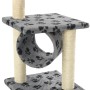 Cat scratching post with sisal post 65 cm gray footprints by vidaXL, Cat furniture - Ref: Foro24-170547, Price: 43,08 €, Disc...