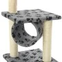 Cat scratching post with sisal post 65 cm gray footprints by vidaXL, Cat furniture - Ref: Foro24-170547, Price: 42,20 €, Disc...