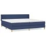 Box spring bed with blue fabric mattress 200x200 cm by , Beds and slatted bases - Ref: Foro24-3130463, Price: 575,13 €, Disco...