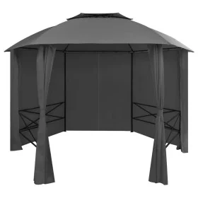 Garden tent with hexagonal curtains 360x265 cm by vidaXL, Tents and gazebos - Ref: Foro24-44766, Price: 381,31 €, Discount: %