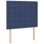Box spring bed mattress and LED lights blue fabric 100x200 cm by , Beds and slatted bases - Ref: Foro24-3135739, Price: 349,5...