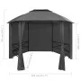 Carpa de jardín con cortinas hexagonal 360x265 cm de vidaXL, Carpas y cenadores - Ref: Foro24-44766, Precio: 381,28 €, Descue...