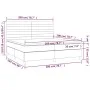Box spring bed with blue fabric mattress 200x200 cm by , Beds and slatted bases - Ref: Foro24-3142447, Price: 642,78 €, Disco...
