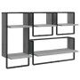Wall shelves with 4 pieces of Sonoma gray engineered wood bars. by , Shelves and shelves - Ref: Foro24-836311, Price: 48,16 €...