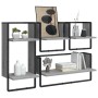 Wandregale mit Stangen 4 Stück Holzwerkstoff Sonoma grau von , Regale und Regale - Ref: Foro24-836311, Preis: 48,16 €, Rabatt: %