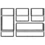 Wall shelves with 4 pieces of Sonoma gray engineered wood bars. by , Shelves and shelves - Ref: Foro24-836311, Price: 48,16 €...