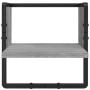 Wandregale mit Stangen 4 Stück Holzwerkstoff Sonoma grau von , Regale und Regale - Ref: Foro24-836311, Preis: 48,16 €, Rabatt: %