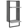 Estantes pared con barras 4 pzas madera ingeniería gris Sonoma de , Estantes y estanterías - Ref: Foro24-836311, Precio: 47,4...