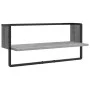 Wandregale mit Stangen 4 Stück Holzwerkstoff Sonoma grau von , Regale und Regale - Ref: Foro24-836311, Preis: 47,48 €, Rabatt: %