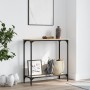 Mesa consola madera de ingeniería roble Sonoma 75x30,5x75 cm de , Mesas auxiliares - Ref: Foro24-837708, Precio: 41,43 €, Des...