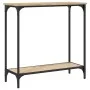 Engineered wood Sonoma oak console table 75x30.5x75 cm by , Side tables - Ref: Foro24-837708, Price: 39,41 €, Discount: %
