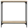 Engineered wood Sonoma oak console table 75x30.5x75 cm by , Side tables - Ref: Foro24-837708, Price: 39,41 €, Discount: %