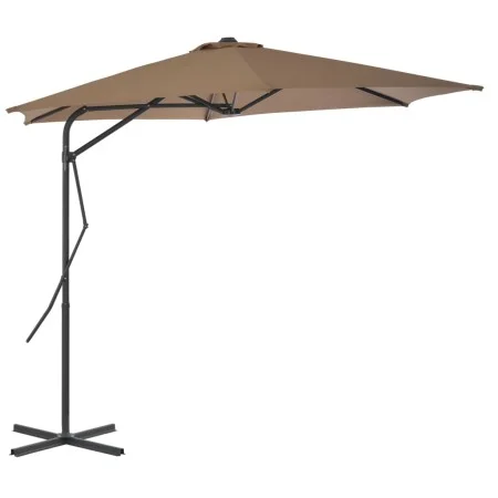 Gartenschirm mit Stahlmast 300 cm taupe von vidaXL, Sonnenschirme - Ref: Foro24-44888, Preis: 126,36 €, Rabatt: %
