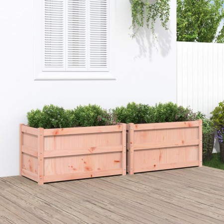 Pflanzgefäße für den Garten 2 Einheiten Massivholz Douglasie von , Töpfe und Pflanzgefäße - Ref: Foro24-837466, Preis: 135,59...