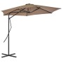 Gartenschirm mit Stahlmast 300 cm taupe von vidaXL, Sonnenschirme - Ref: Foro24-44888, Preis: 130,15 €, Rabatt: %