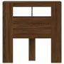 Cabecero LED madera ingeniería roble marrón 100x18,5x103,5 cm de , Cabeceros y pies de cama - Ref: Foro24-837336, Precio: 58,...