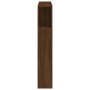 LED headboard engineered wood brown oak 100x18.5x103.5 cm by , Headboards and footboards - Ref: Foro24-837336, Price: 59,63 €...