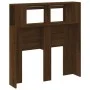 LED headboard engineered wood brown oak 100x18.5x103.5 cm by , Headboards and footboards - Ref: Foro24-837336, Price: 58,89 €...