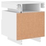 Nachttische mit LED-Leuchten 2 Einheiten weiß 40x39x48,5 cm von , Nachttische - Ref: Foro24-836785, Preis: 100,56 €, Rabatt: %