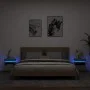 Mesitas de noche con luces LED 2 uds gris hormigón 40x39x48,5cm de , Mesitas de noche - Ref: Foro24-836791, Precio: 96,11 €, ...