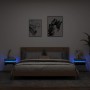 Nachttische mit LED-Lichtern, 2 Stück, Betongrau, 40x39x48,5 cm. von , Nachttische - Ref: Foro24-836791, Preis: 97,48 €, Raba...