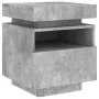 Mesitas de noche con luces LED 2 uds gris hormigón 40x39x48,5cm de , Mesitas de noche - Ref: Foro24-836791, Precio: 96,11 €, ...