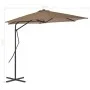 Gartenschirm mit Stahlmast 300 cm taupe von vidaXL, Sonnenschirme - Ref: Foro24-44888, Preis: 126,36 €, Rabatt: %