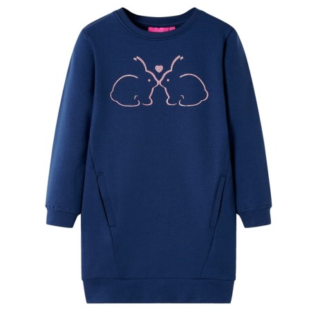 Vestido sudadera infantil azul marino 92 de , Vestidos de niños - Ref: Foro24-13779, Precio: 13,38 €, Descuento: %