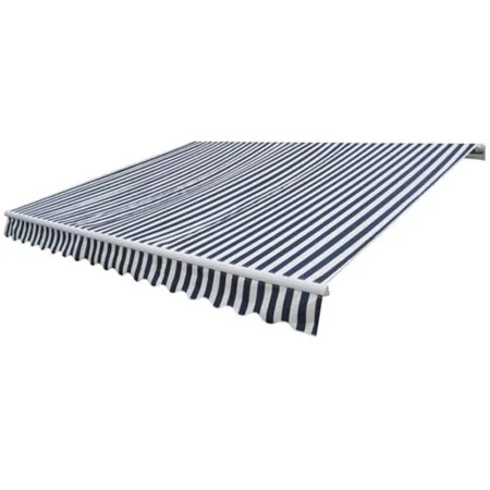 Motorisierte Faltmarkise 400 cm blau und weiß von vidaXL, Markisen - Ref: Foro24-275553, Preis: 694,19 €, Rabatt: %
