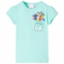 Helles mintgrünes Kinder-T-Shirt 140 von , Kinder-T-Shirts - Ref: Foro24-11033, Preis: 8,41 €, Rabatt: %