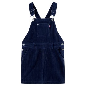 Vestido infantil pana azul marino 92