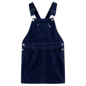 Vestido infantil pana azul marino 116