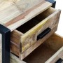 Beistelltisch mit 2 Schubladen aus massivem Mangoholz 43x33x51 cm von vidaXL, Nachttische - Ref: Foro24-243298, Preis: 179,65...