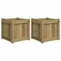 Outdoor planters 2 units made of impregnated pine wood by , Pots and planters - Ref: Foro24-837413, Price: 90,80 €, Discount: %