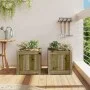 Outdoor planters 2 units made of impregnated pine wood by , Pots and planters - Ref: Foro24-837413, Price: 90,80 €, Discount: %